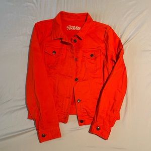 Red “Rockstar” Old Navy Large Jean Jacket